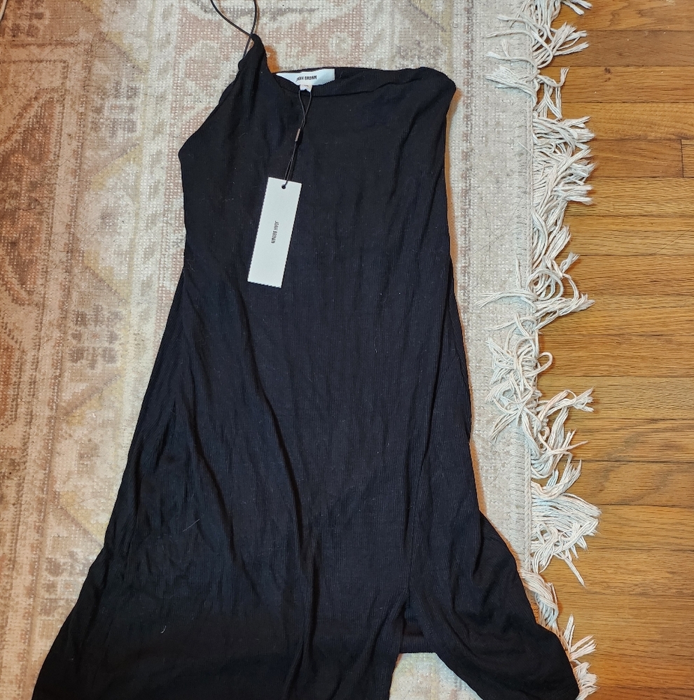 Joah Brown One Shoulder Black Dress